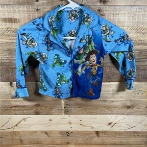 Disney Toy Story Woody Buzz Lightyear Boys (4-5) Button Shirt Long Sleeve PJ Top